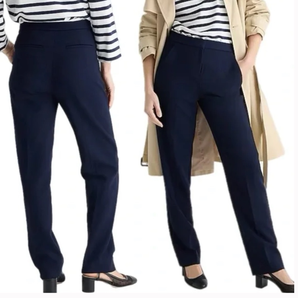 J. Crew Curvy Kate Straight-Leg Pant in Four-Season Stretch Size 14